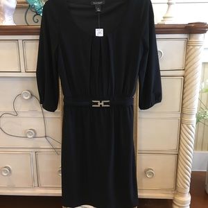 NWT LBD - size Small black 3/4 sleeve dress